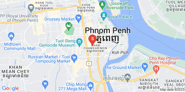 万景岗1分区（BKK1), 波哥堪, 金边地图