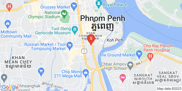 万景岗1分区（BKK1), 波哥堪, 金边地图