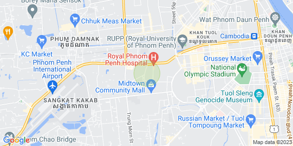 Map of Tuek Thla, Sen Sok, Phnom Penh