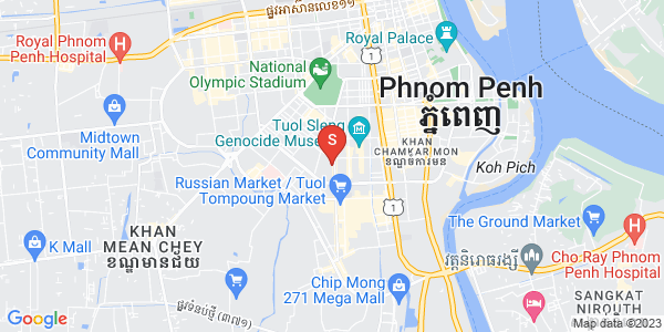 Map of Phsar Daeum Thkov, Chamkarmon, Phnom Penh
