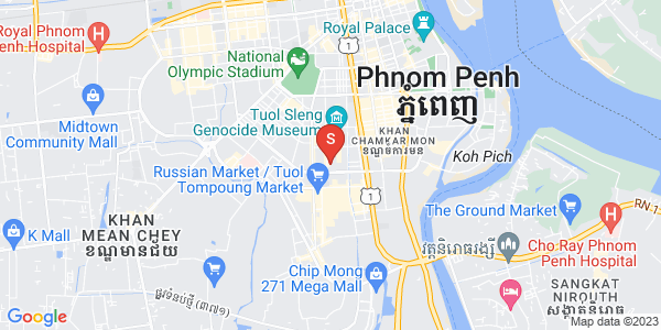 백색하구역, 짬까몬, 프놈펜 지도