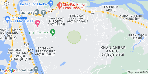 Map of Veal Sbov, Chbar Ampov, Phnom Penh