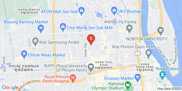 Mapa: Boeung Kak 2, Toul Kork, Phnom Penh