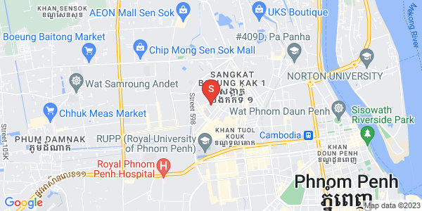 Map of Boeung Kak 2, Toul Kork, Phnom Penh