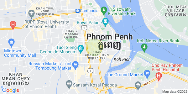 Mapa: BKK 1, Boeng Keng Kang, Phnom Penh