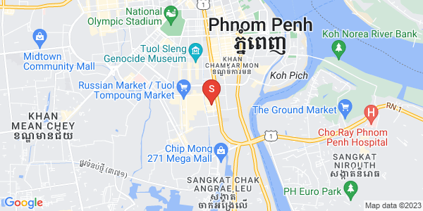 แผนที่ พสาร์เดิมทะกอ, จัมการมอน, พนมเปญ
