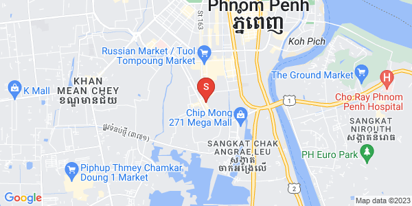 แผนที่ พสาร์เดิมทะกอ, จัมการมอน, พนมเปญ