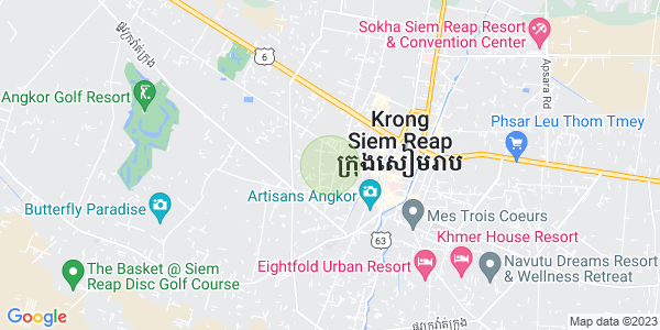 Map of Svay Dankum, Siem Reap