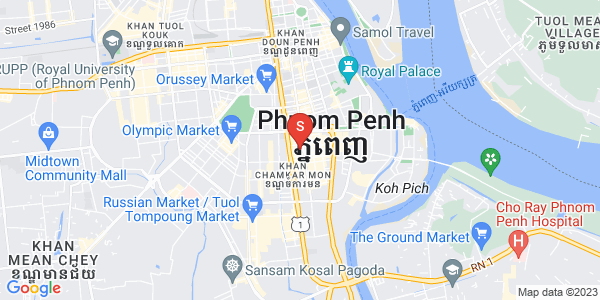Map of BKK 1, Boeng Keng Kang, Phnom Penh