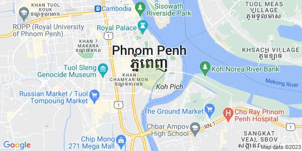 백색하구역, 짬까몬, 프놈펜 지도