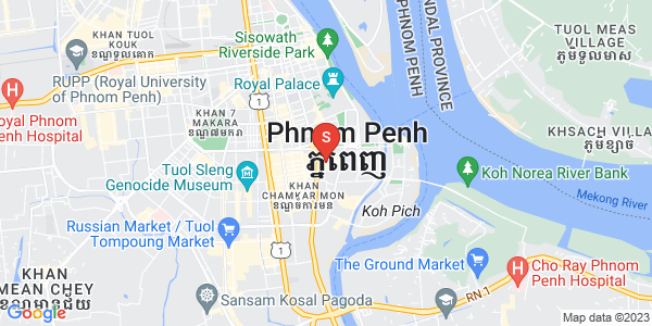 Carte de Tonle Bassac, Chamkarmon, Phnom Penh