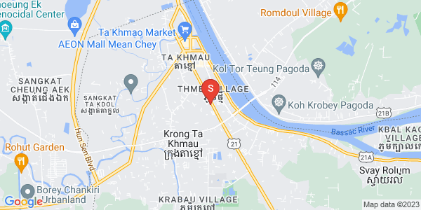 Mapa: Ta Khmao, Ta Khmau, Kandal