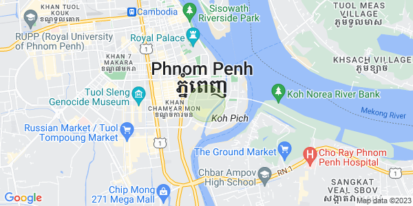 백색하구역, 짬까몬, 프놈펜 지도