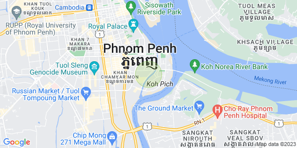 แผนที่ โตนเลบาสัก, จัมการมอน, พนมเปญ