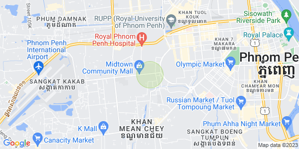 Carte de Tuek Thla, Sen Sok, Phnom Penh