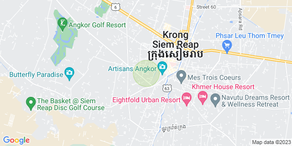 Map of Svay Dankum, Siem Reap