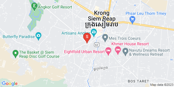 Map of Svay Dankum, Siem Reap