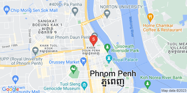 ワットプノン, ドーンペン, プノンペンの地図