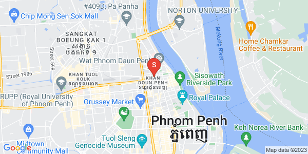 Map of Wat Phnom, Daun Penh, Phnom Penh