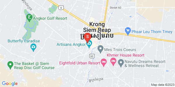 Carte de Svay Dankum, Siem-Réap