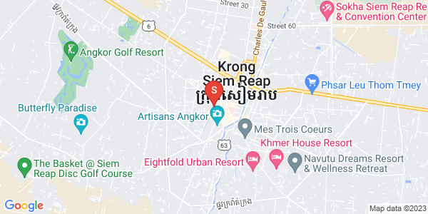 Map of Svay Dankum, Siem Reap