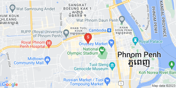 Mapa: Boeung Kak 2, Toul Kork, Phnom Penh