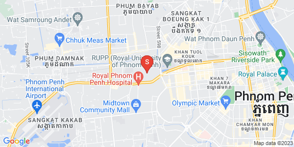 แผนที่ Krang thnong, แซนสก, พนมเปญ