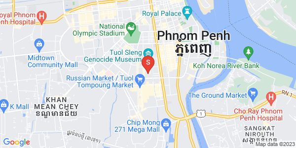แผนที่ Ou ruessei 1, เจ็ดมกรา, พนมเปญ