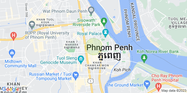 แผนที่ จักตอมุข, ดวนป็ญ, พนมเปญ