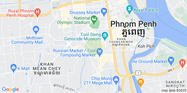 Mapa: BKK 2, Boeng Keng Kang, Phnom Penh
