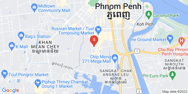 แผนที่ พสาร์เดิมทะกอ, จัมการมอน, พนมเปญ