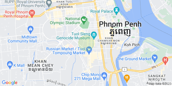 万景岗3分区（BKK3), 波哥堪, 金边地图