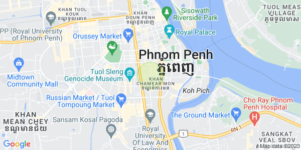 万景岗1分区（BKK1), 波哥堪, 金边地图