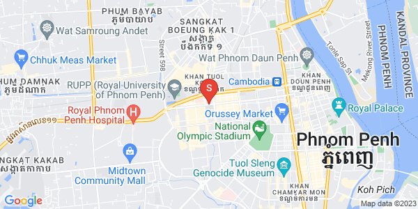 Map of Tuek L'ak 1, Toul Kork, Phnom Penh
