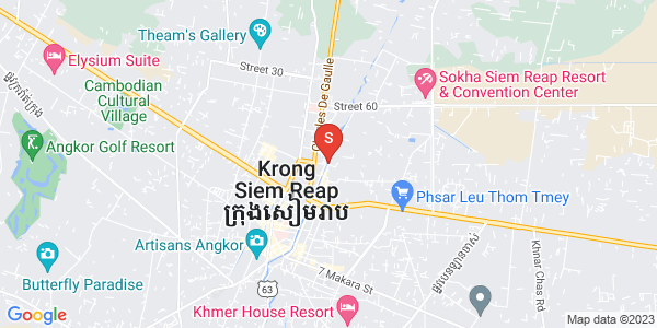 Carte de Sla Kram, Siem-Réap