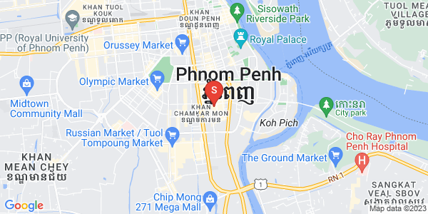 万景岗1分区（BKK1), 波哥堪, 金边地图