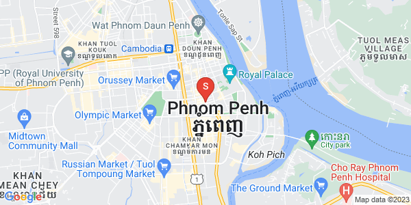 四臂湾分区, 隆边区, 金边地图