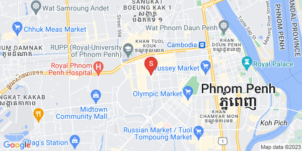 Map of Boeung Kak 2, Toul Kork, Phnom Penh