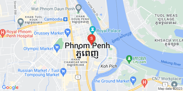 Map of I, Chey Chumneah, Daun Penh, Phnom Penh