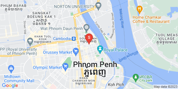 Map of Phsar Thmei I, Daun Penh, Phnom Penh