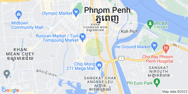 Mapa: Toul Tum Poung 1, Chamkarmon, Phnom Penh