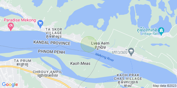 Peam Oknha Ong县, 洛韦艾姆, 干拉省地图