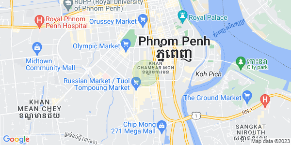 万景岗3分区（BKK3), 波哥堪, 金边地图