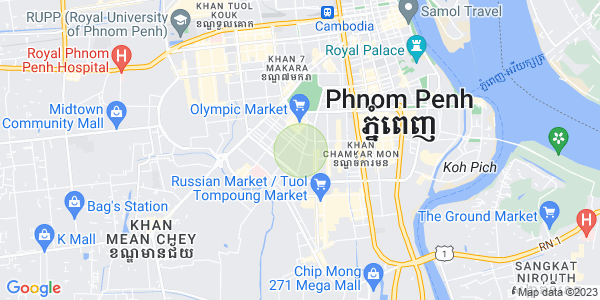 Mapa: BKK 1, Boeng Keng Kang, Phnom Penh