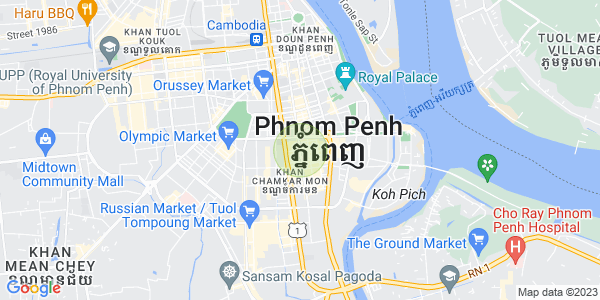 Mapa: BKK 1, Boeng Keng Kang, Phnom Penh