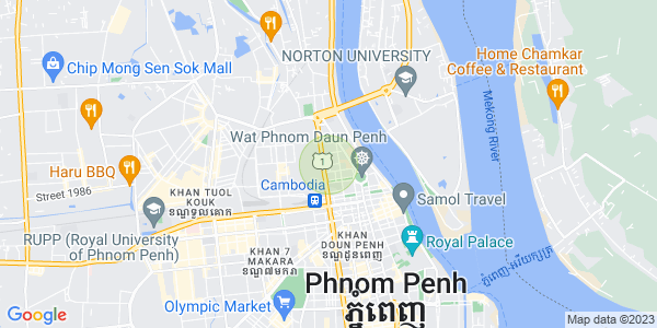Mapa: Chakto Mukh, Daun Penh, Phnom Penh
