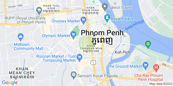 Mapa: Boeung Trabek, Chamkarmon, Phnom Penh