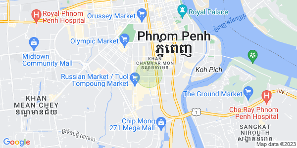 Mapa: Boeung Prolit, 7 Makara, Phnom Penh
