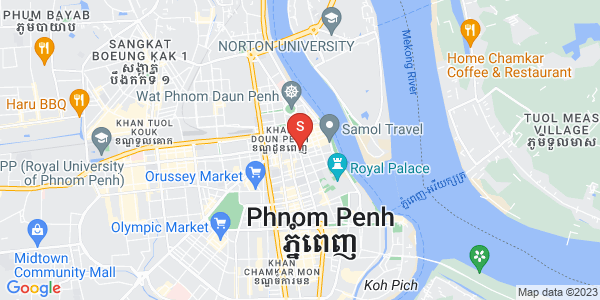四臂湾分区, 隆边区, 金边地图