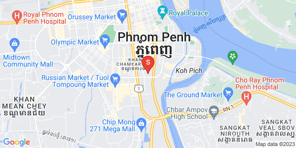 万景岗1分区（BKK1), 波哥堪, 金边地图